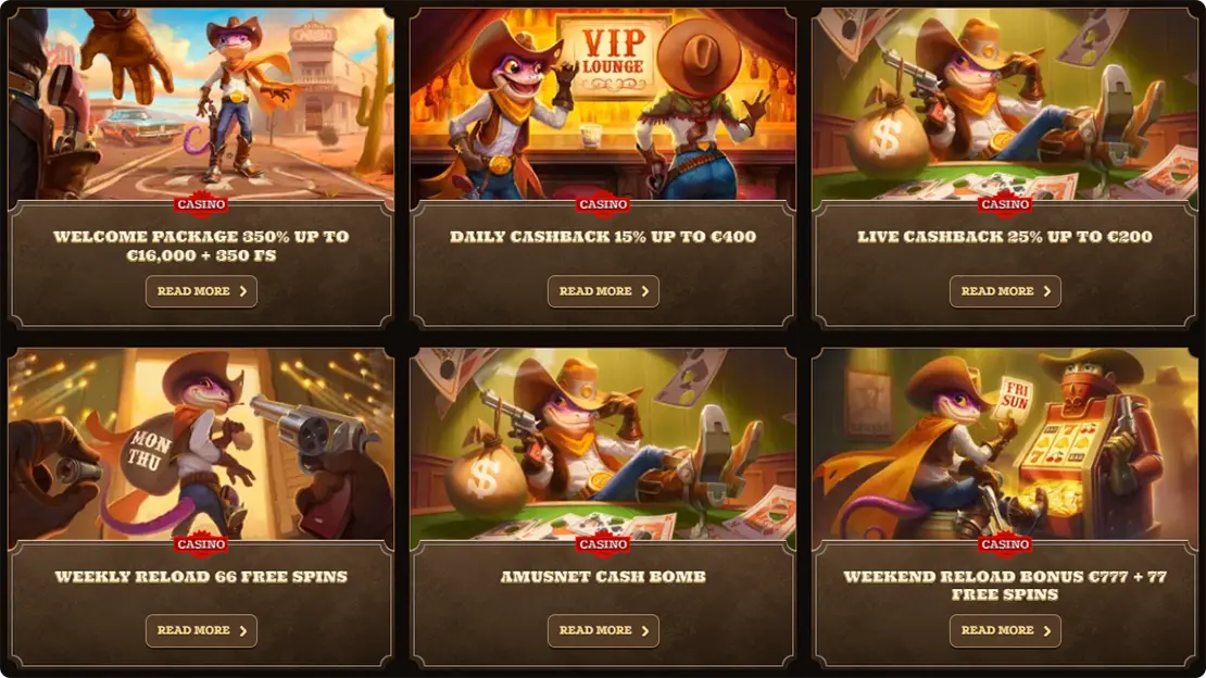 Lizaro casino bonuses